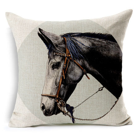Horse Printed Yomdid  Pillow Cases