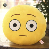 30 CM Soft Emoji Yellow Round  Pillows