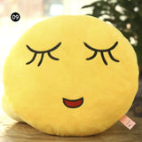 30 CM Soft Emoji Yellow Round  Pillows