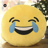 30 CM Soft Emoji Yellow Round  Pillows