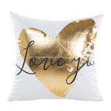 45cm x 45cm Gold Foil Printing Pillow