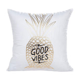 45cm x 45cm  Gold Foil Printing Pillow Cases