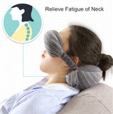 Multi-Function Business Travel Neck Pillow & Eye Mask & Storage Bag with Handle Portable 70g Size 13*14*24cm Comfortable