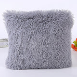 Square Plush Furry Pillow Case