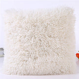 Square Plush Furry Pillow Case