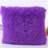 Square Plush Furry Pillow Case