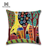 45cm x 45cm Hand-Painted Retro  Pillow Cases