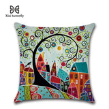 45cm x 45cm Hand-Painted Retro  Pillow Cases