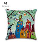 45cm x 45cm Hand-Painted Retro  Pillow Cases