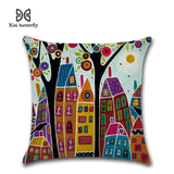 45cm x 45cm Hand-Painted Retro  Pillow Cases