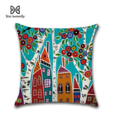 45cm x 45cm Hand-Painted Retro  Pillow Cases
