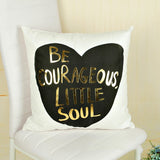 45cm x 45cm Love Style  Gold Stamp Pillow Cases