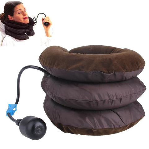 Massage Inflatable   U Shaped Travel  Neck Pillow