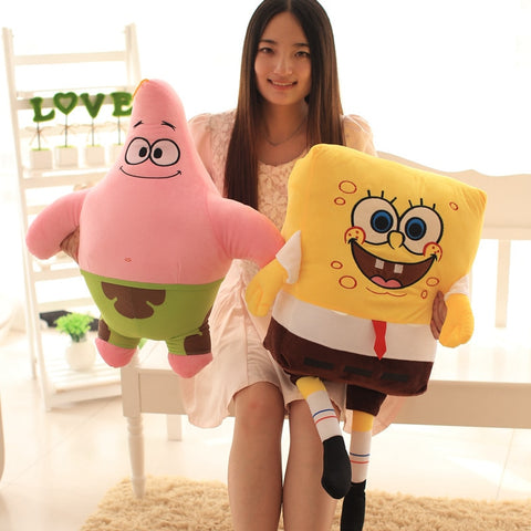80cm/100cm Big Cartoon Spongebob Patrick Star Plush  Pillow