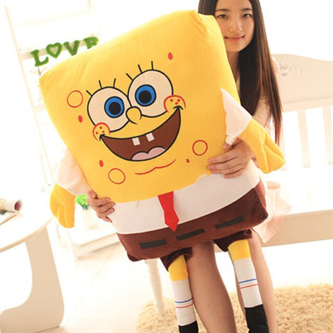 80cm/100cm Big Cartoon Spongebob Patrick Star Plush  Pillow
