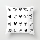 Geometric  Black and White  Pillow Cases