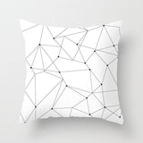 Geometric  Black and White  Pillow Cases