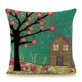 45cm x 45cm Trees Plants Print Pillow Cases