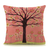 45cm x 45cm Trees Plants Print Pillow Cases