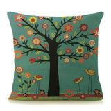 45cm x 45cm Trees Plants Print Pillow Cases