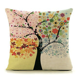 45cm x 45cm Trees Plants Print Pillow Cases