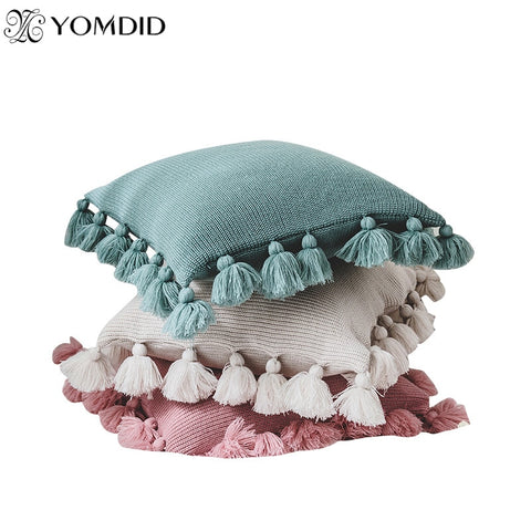 45cm x 45cm Cushion Cover With Tassel Yomdid  Pillow Cases