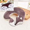 Lovely Fox Animal Cotton Plush U Shape Neck  Pillow