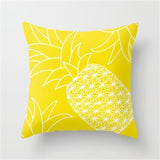 45cm x 45cm Yellow Based Printing Graffiti  Pillow Cases