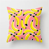 45cm x 45cm Yellow Based Printing Graffiti  Pillow Cases