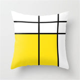 45cm x 45cm Yellow Based Printing Graffiti  Pillow Cases