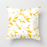 45cm x 45cm Yellow Based Printing Graffiti  Pillow Cases