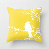 45cm x 45cm Yellow Based Printing Graffiti  Pillow Cases