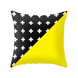 45cm x 45cm Yellow Based Printing Graffiti  Pillow Cases