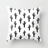 45cm x 45cm Nordic Black White Pillow Cases