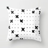 45cm x 45cm Nordic Black White Pillow Cases