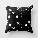 45cm x 45cm Nordic Black White Pillow Cases