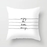45cm x 45cm Nordic Black White Pillow Cases