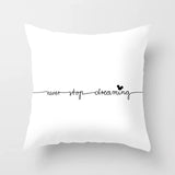 45cm x 45cm Nordic Black White Pillow Cases
