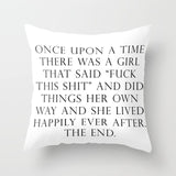 45cm x 45cm Nordic Black White Pillow Cases