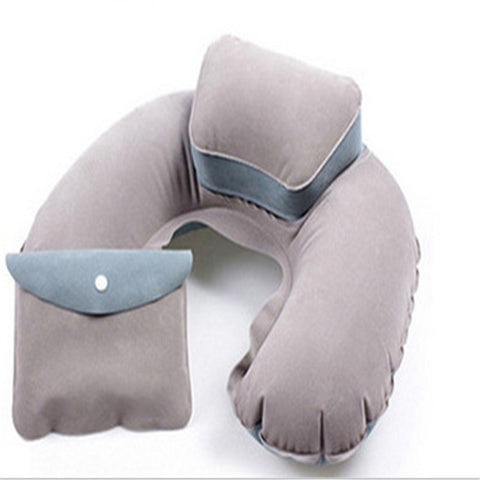 Portable U Shape Air Inflatable Travel Pillow
