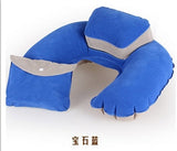 Portable U Shape Air Inflatable Travel Pillow