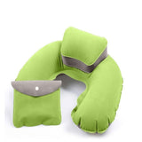 Portable U Shape Air Inflatable Travel Pillow