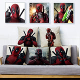 45cm x 45cm  Deadpool Print Pillow Cover