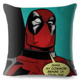 45cm x 45cm  Deadpool Print Pillow Cover