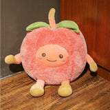 Fuzzy Watermelon Cherry Pineapple Fruits  Plush  Pillow
