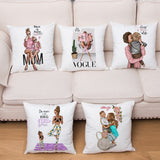 45cm x 45cm  Mom and Baby  Pillow Cases