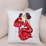 45cm x 45cm  Mom and Baby  Pillow Cases