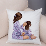 45cm x 45cm  Mom and Baby  Pillow Cases