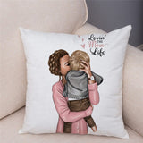 45cm x 45cm  Mom and Baby  Pillow Cases