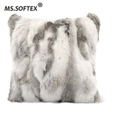 Rabbit Fur Pillow Case